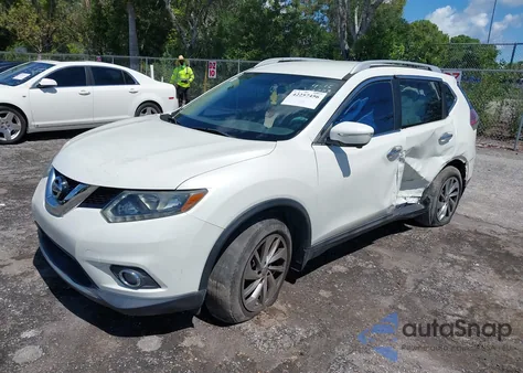 2015 Nissan Rogue Sl из США, поврежденный, VIN 5N1AT2MT2FC772787
